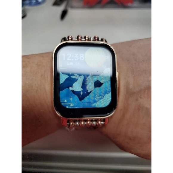 Men Women Rose Gold Pink 1.85'' Smartwatch with AI Voice Control Fitness Tracker - Picture 8 of 16